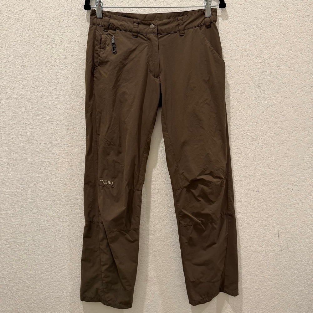 Rab Womens Hiking Pants Brown Straight Leg Technical Outdoor Trousers W27 L32